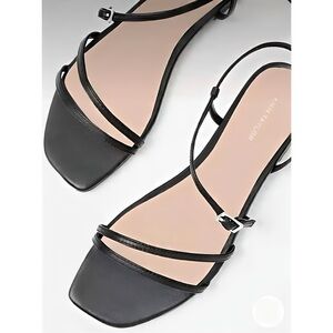 Ann Taylor Black Strappy Sandals